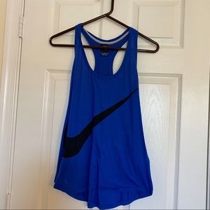 Nike logo racer back tank